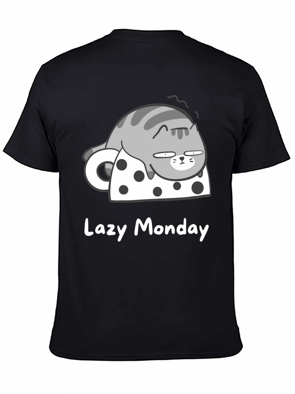 Lazy Monday Cat T-Shirt - Relaxed Fit