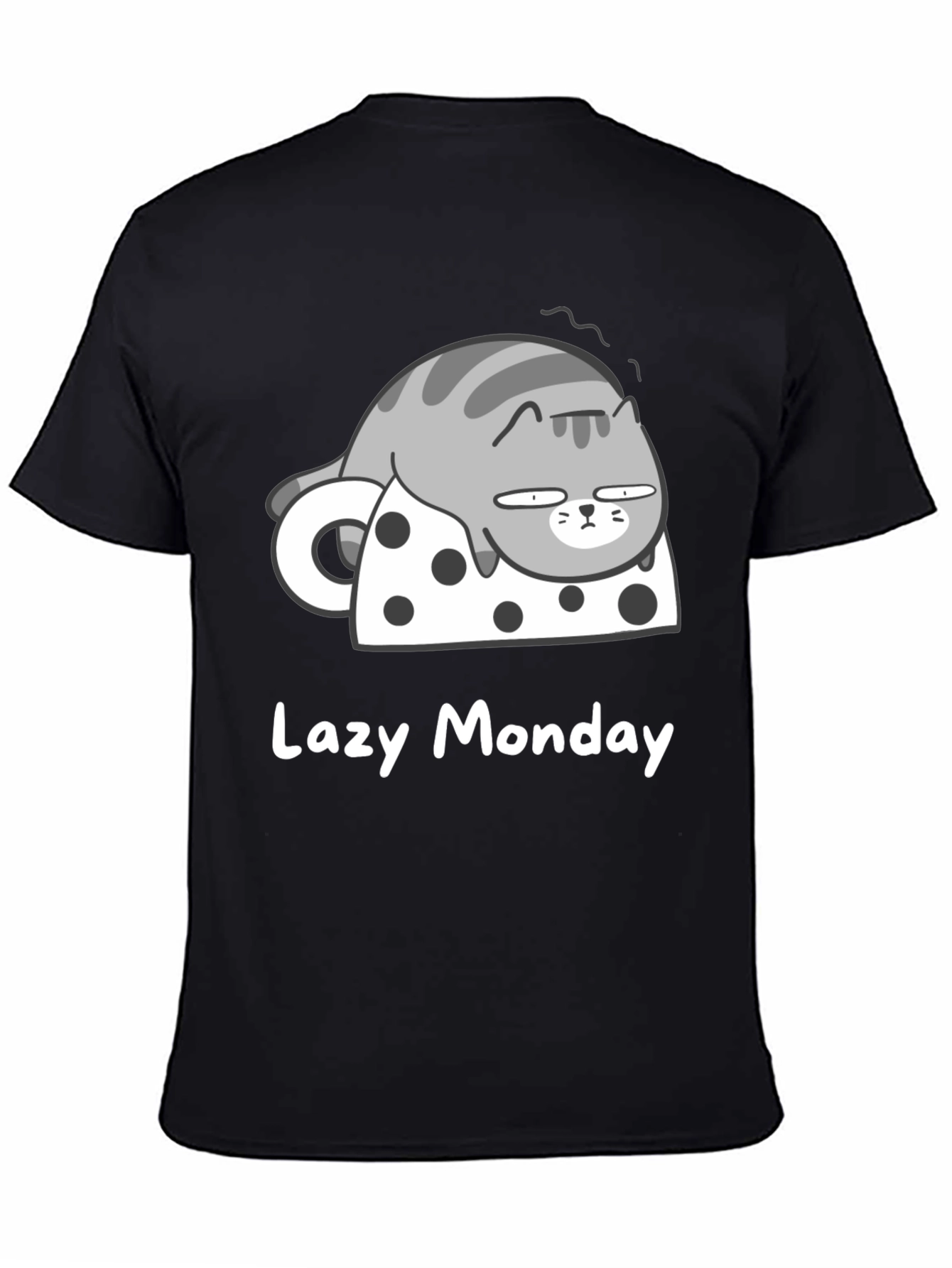 Lazy Monday Cat T-Shirt - Relaxed Fit