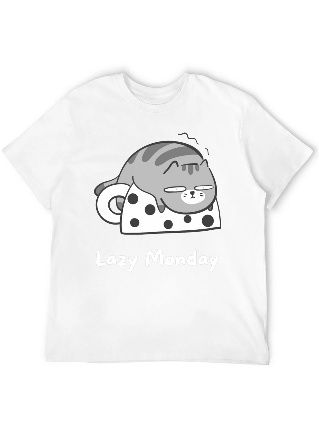 Lazy Monday Cat T-Shirt - Relaxed Fit
