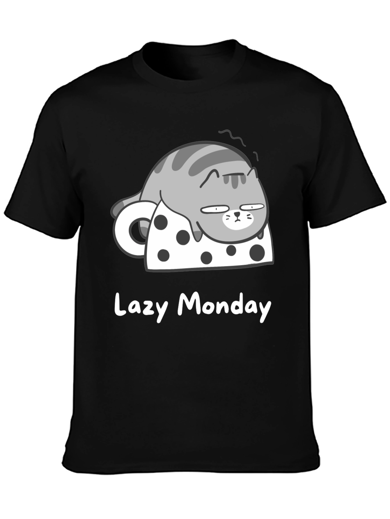 Lazy Monday Cat T-Shirt - Relaxed Fit