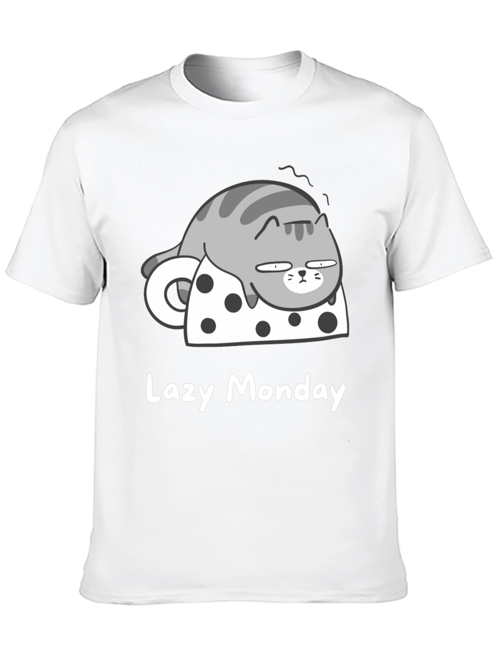 Lazy Monday Cat T-Shirt - Relaxed Fit