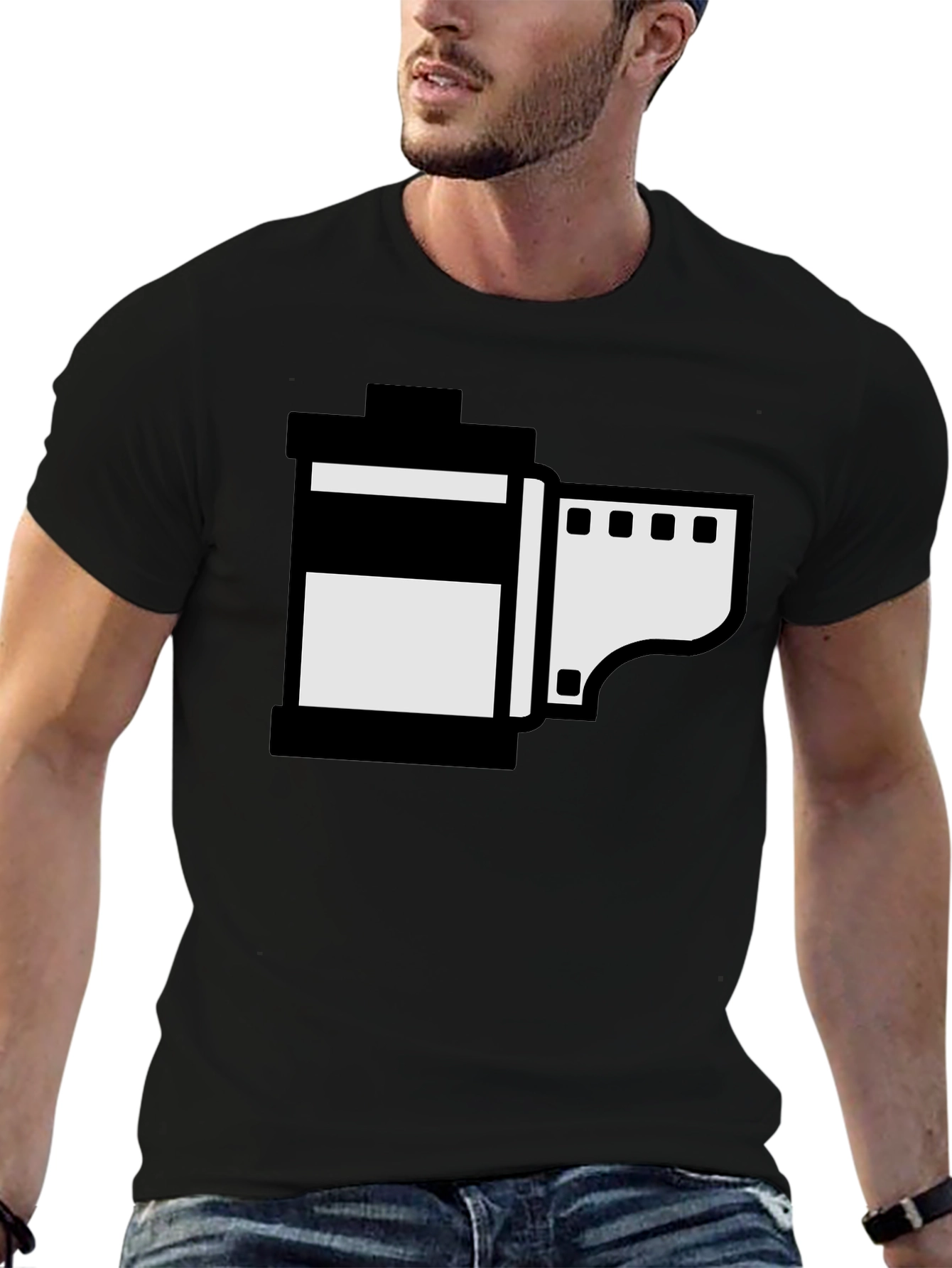 Retro Film Roll Graphic T-Shirt