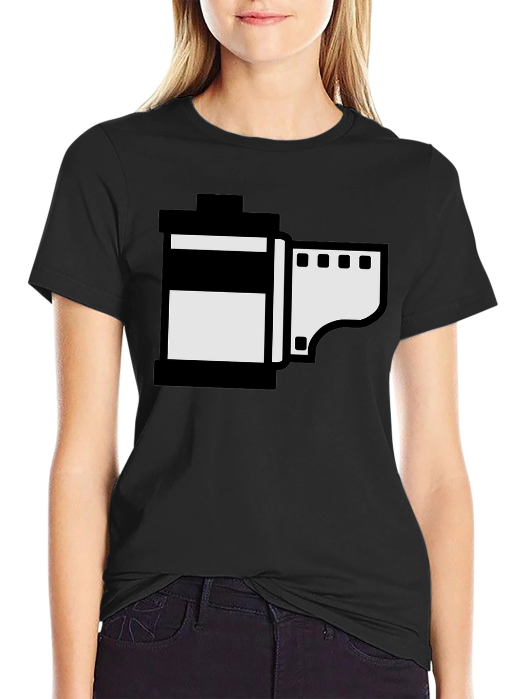 Retro Film Roll Graphic T-Shirt