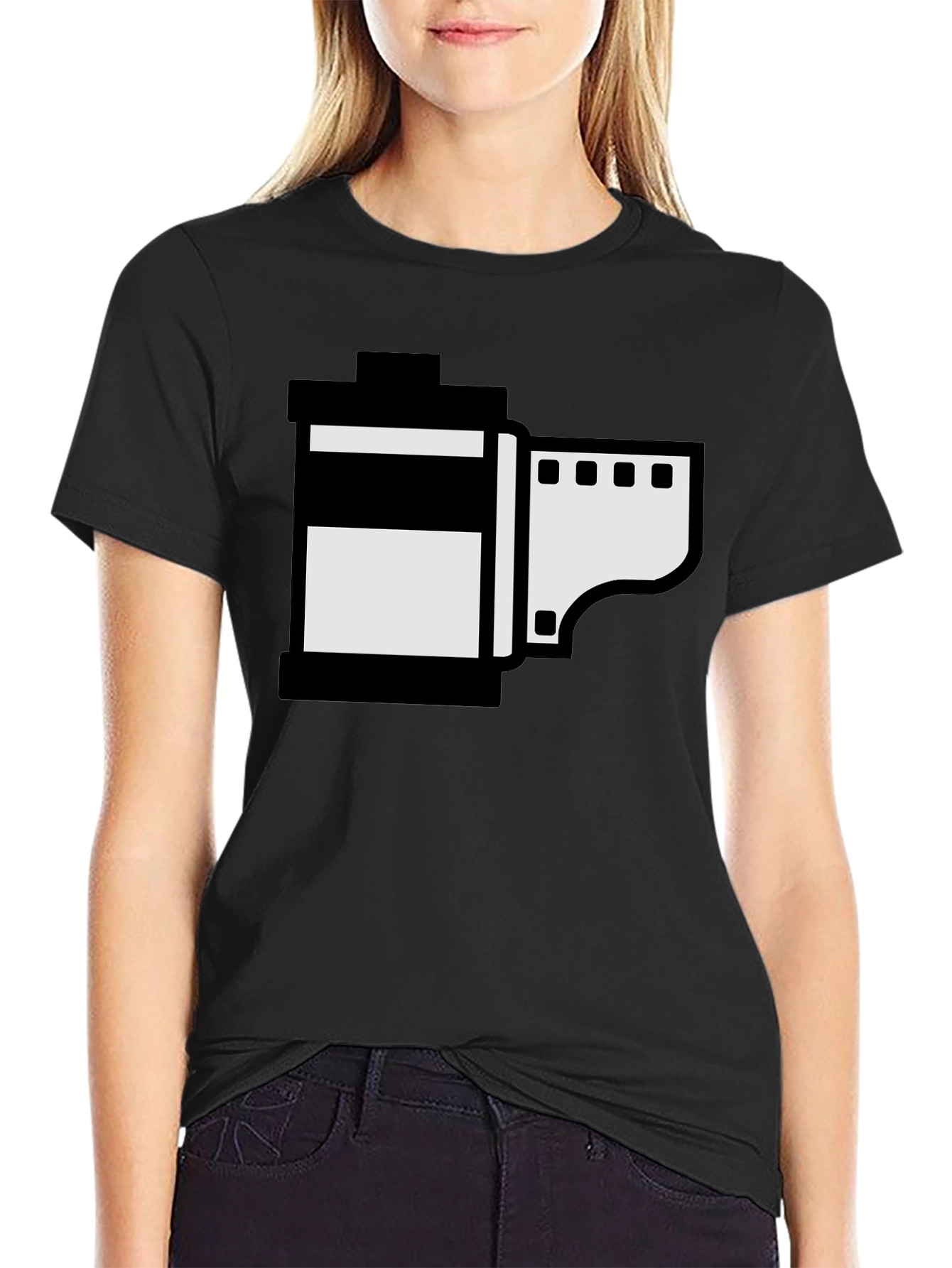 Retro Film Roll Graphic T-Shirt