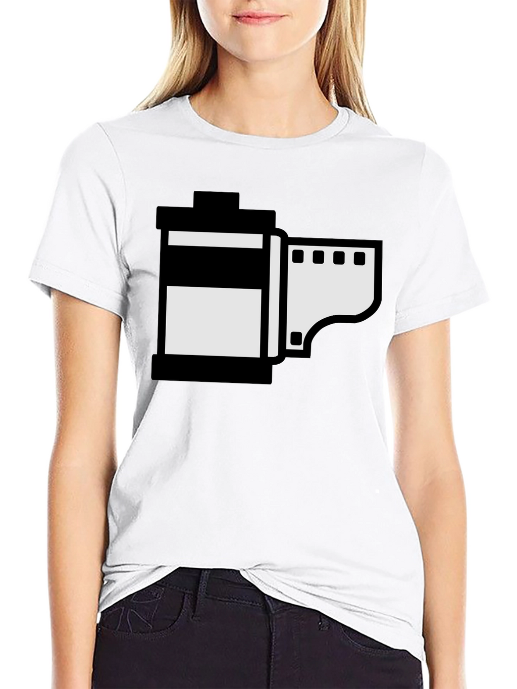 Retro Film Roll Graphic T-Shirt