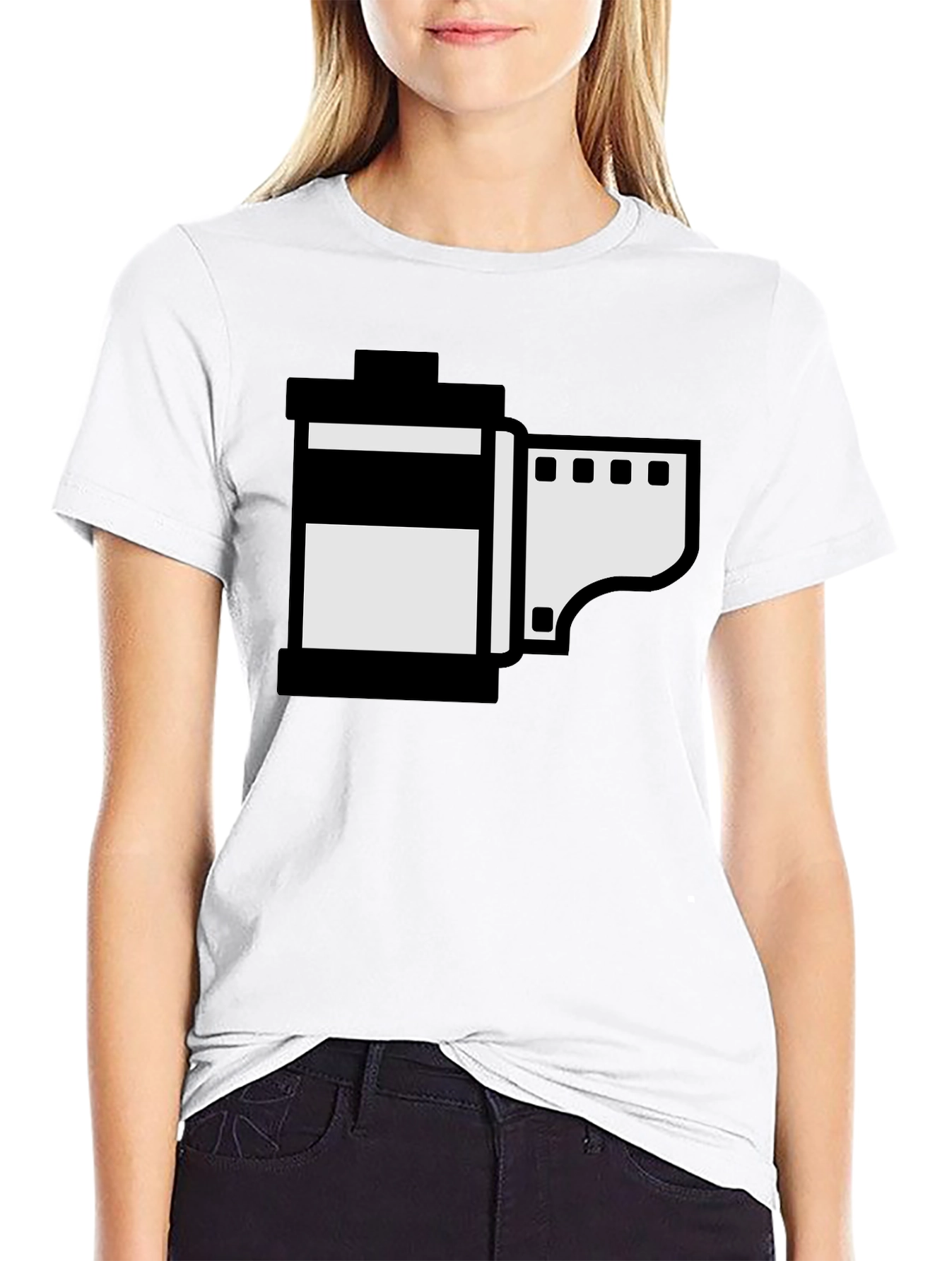 Retro Film Roll Graphic T-Shirt