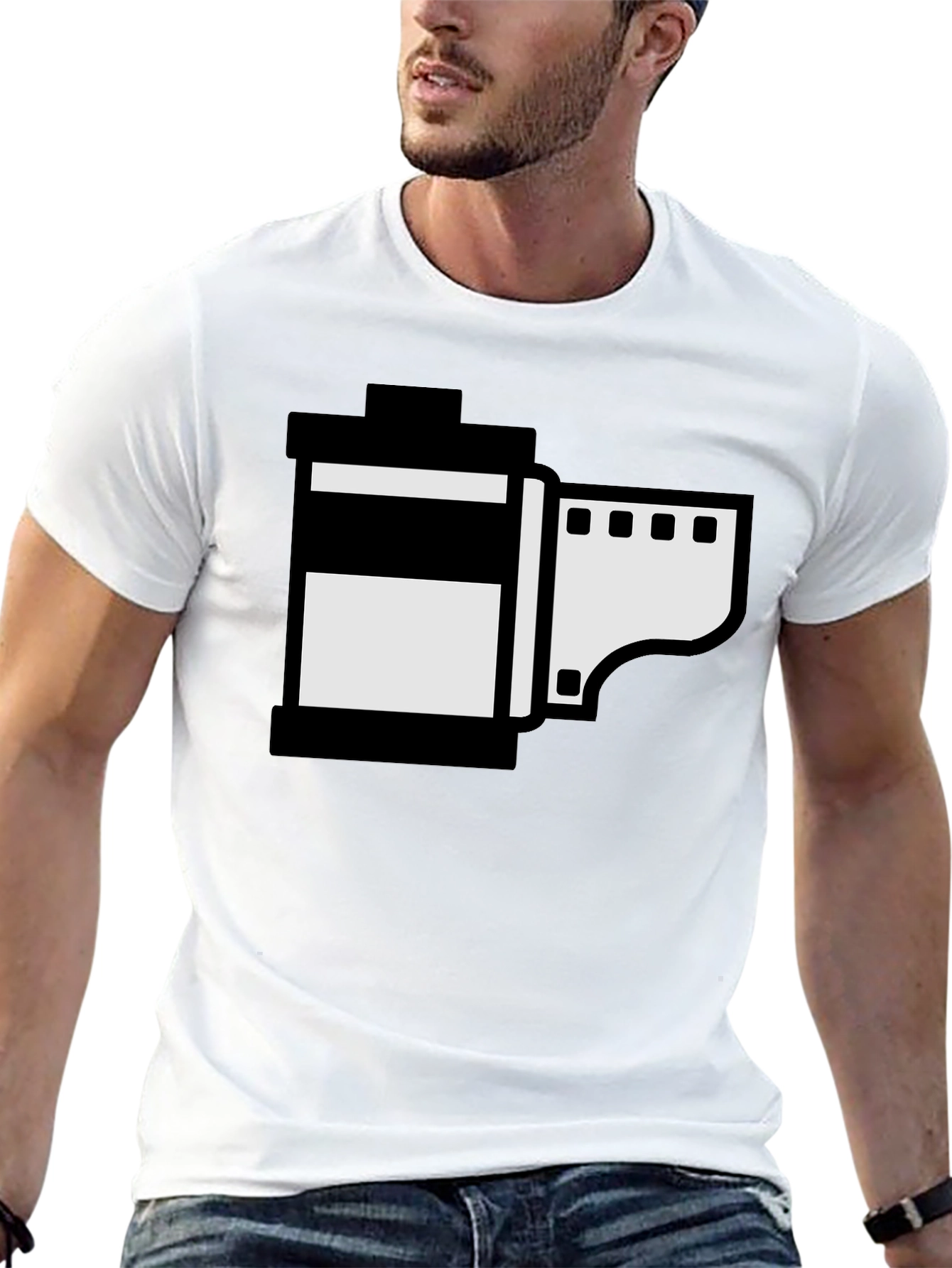 Retro Film Roll Graphic T-Shirt