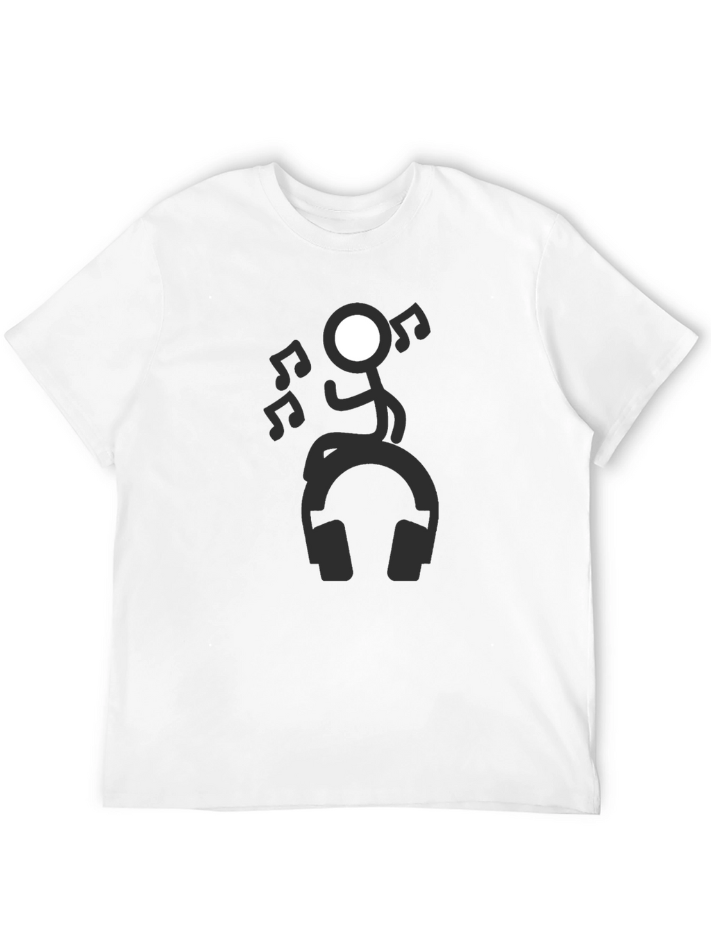 Stick Figure Music Lover Tee