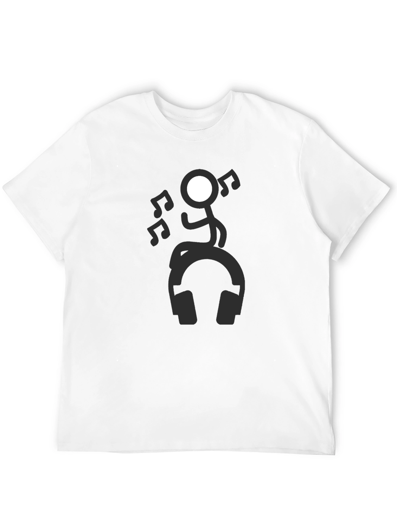 Stick Figure Music Lover Tee