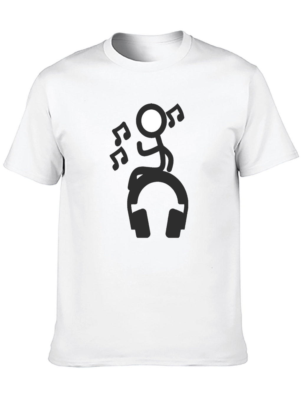 Stick Figure Music Lover Tee