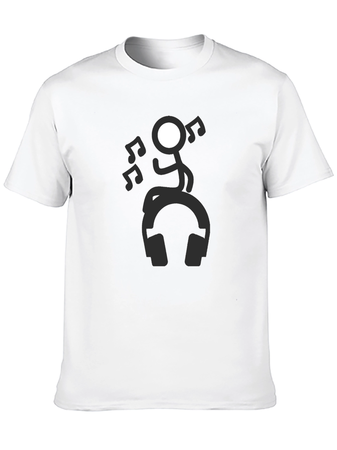 Stick Figure Music Lover Tee