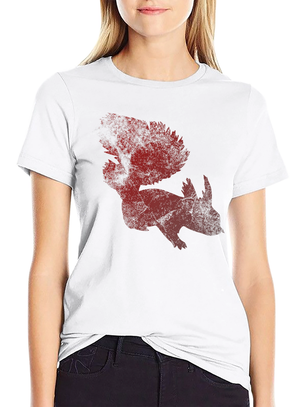 Red Squirrel Graphic T-Shirt - Mens Casual Tee