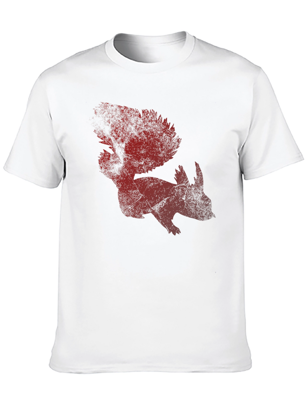Red Squirrel Graphic T-Shirt - Mens Casual Tee