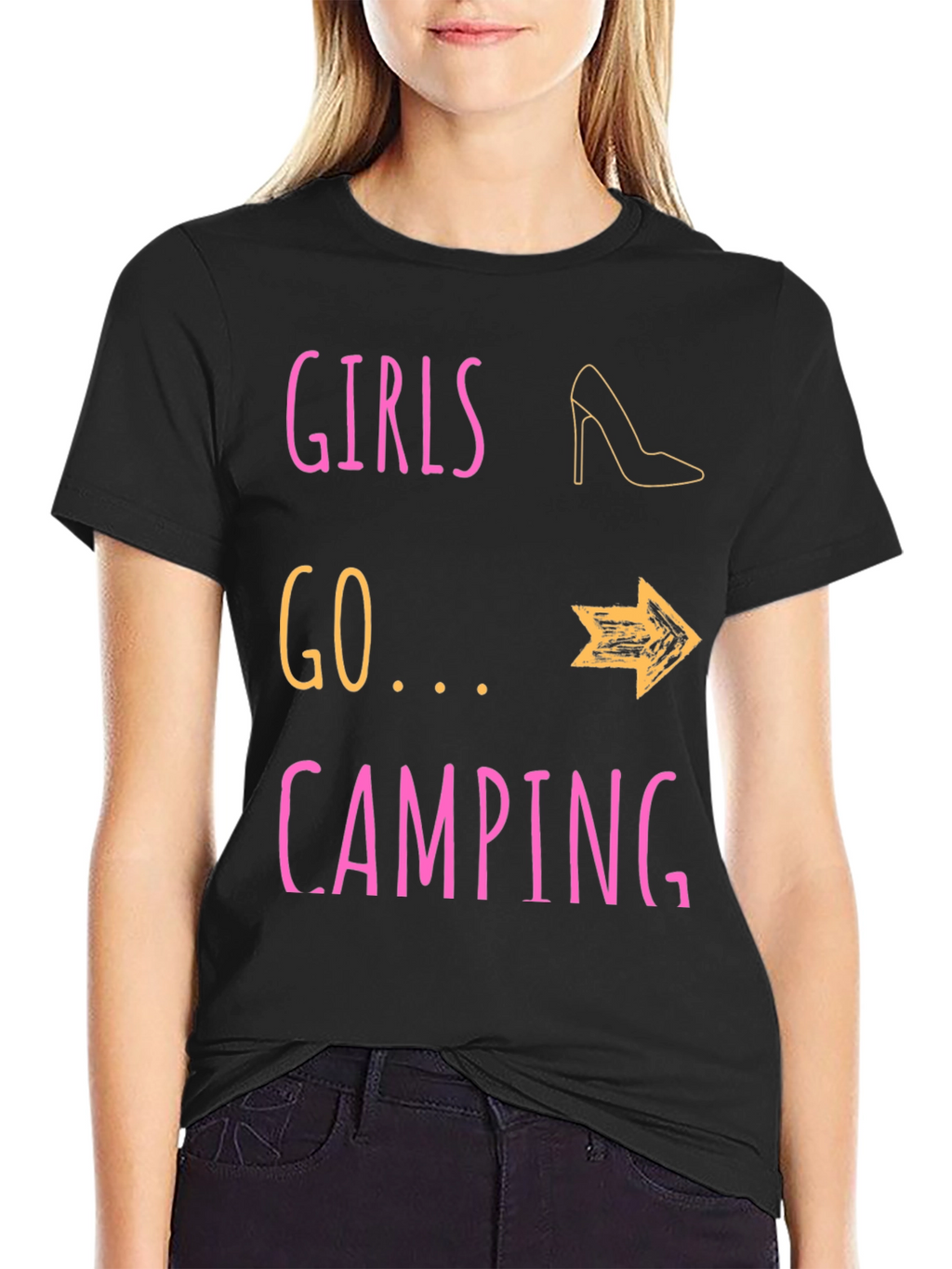 Girls Go Camping T-Shirt - Fun Outdoor Apparel