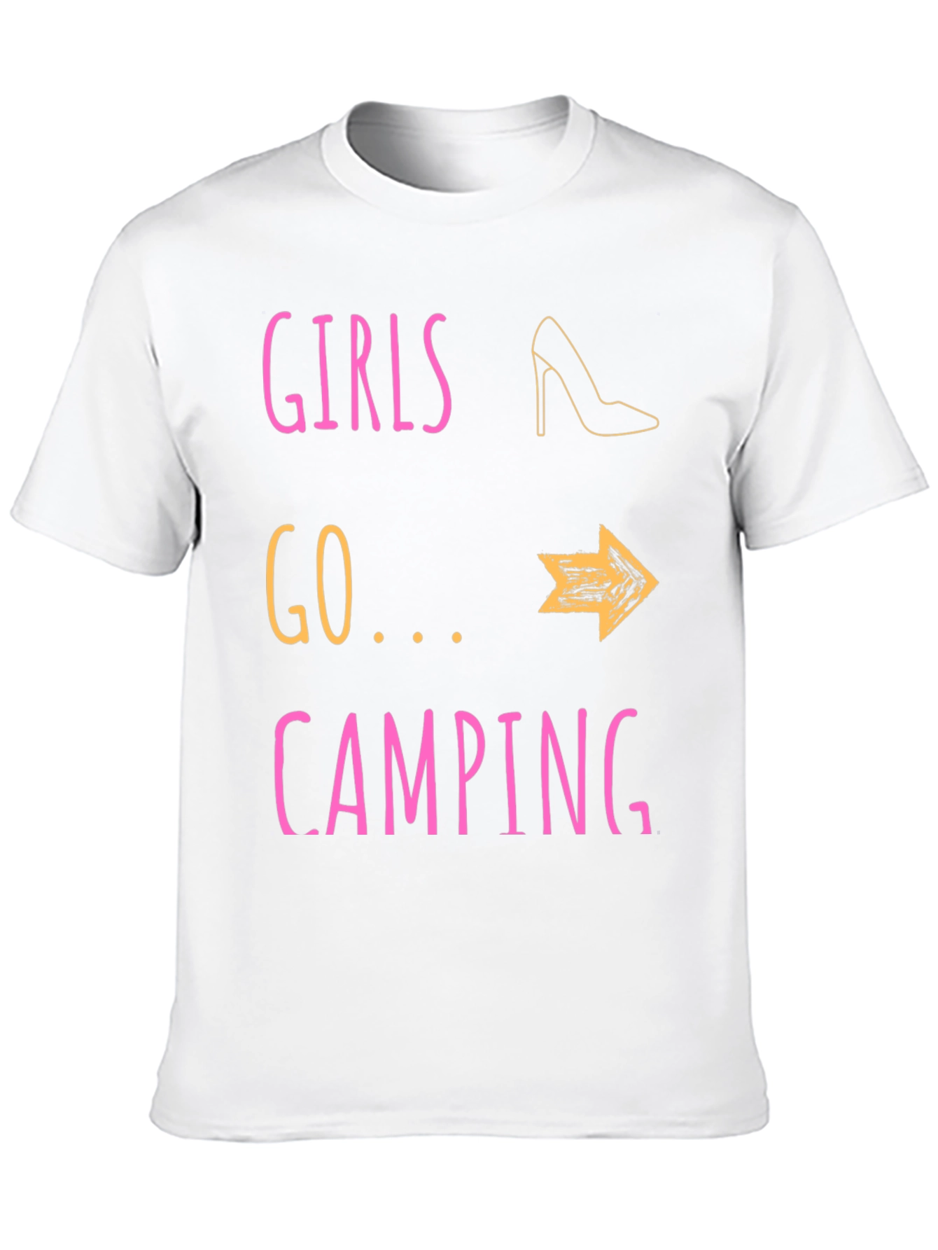 Girls Go Camping T-Shirt - Fun Outdoor Apparel