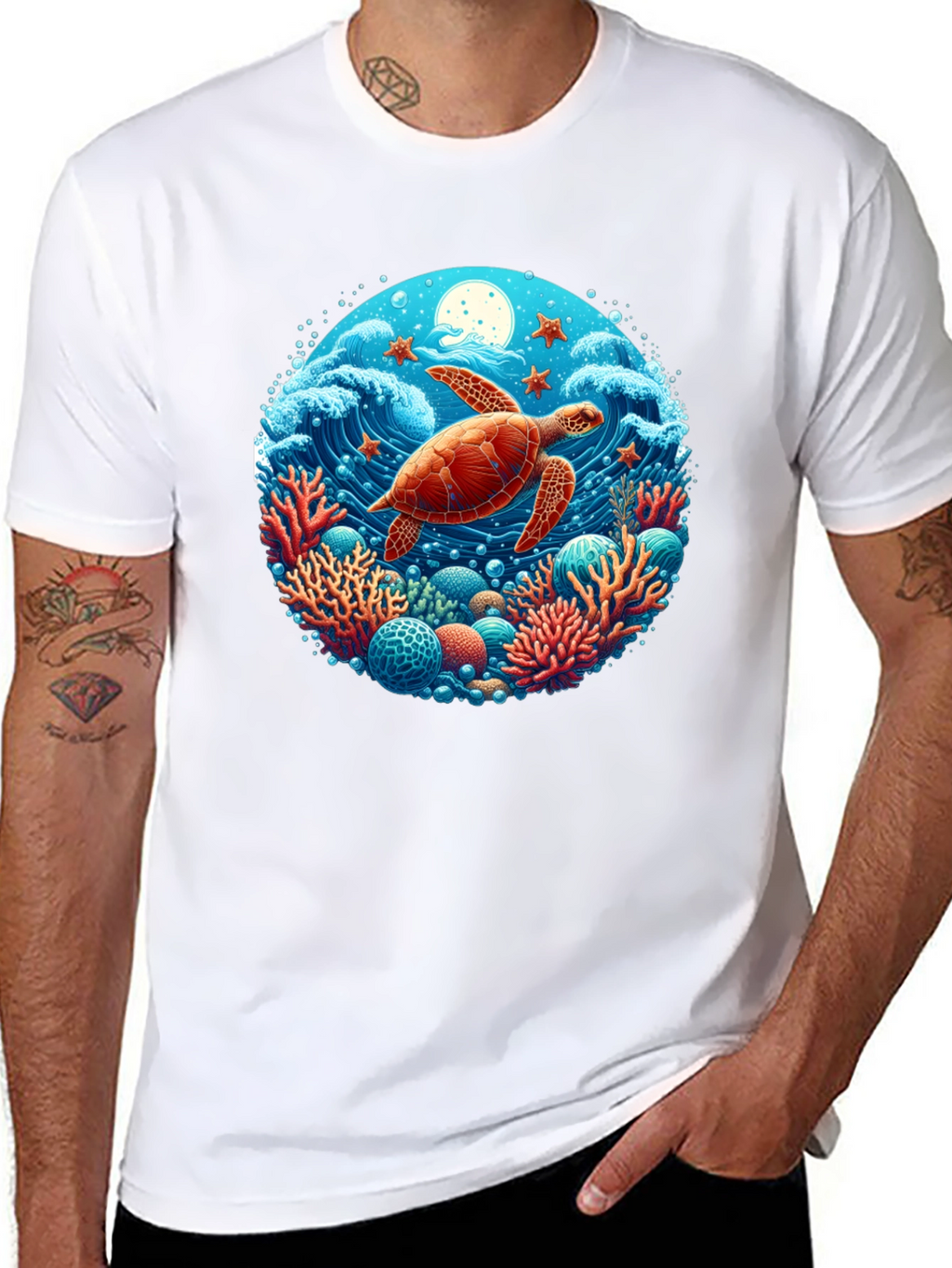 Turtle Reef Graphic T-Shirt