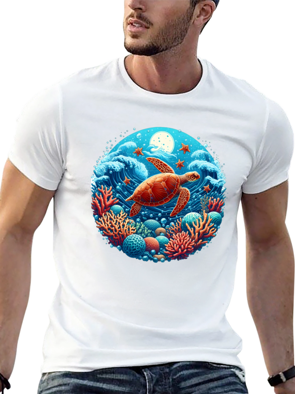 Turtle Reef Graphic T-Shirt