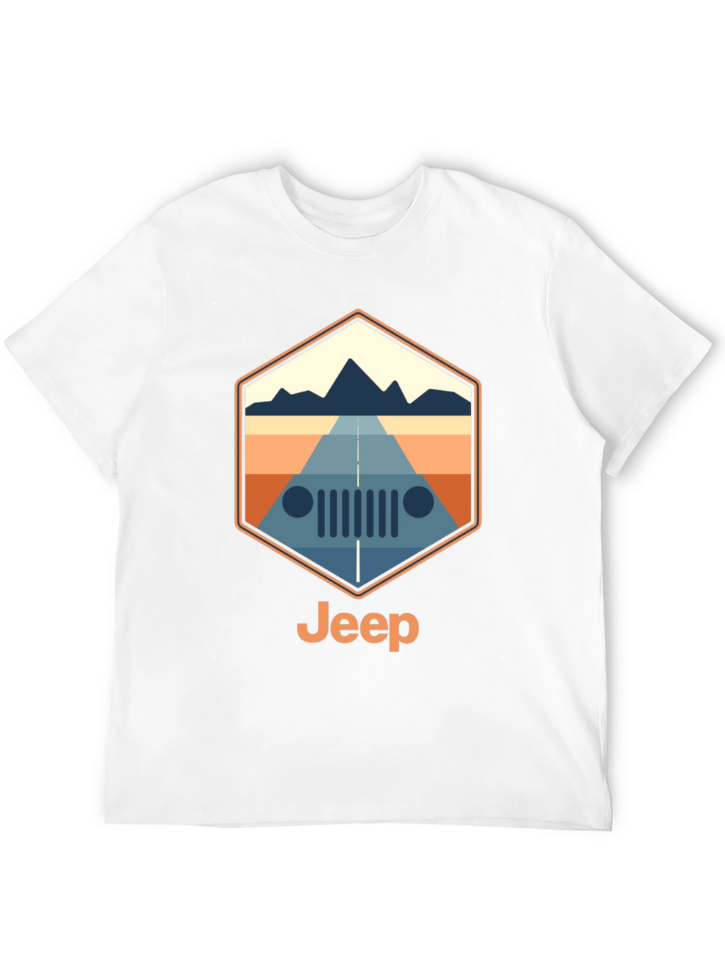 Jeep Mountain Road Trip T-Shirt - Black