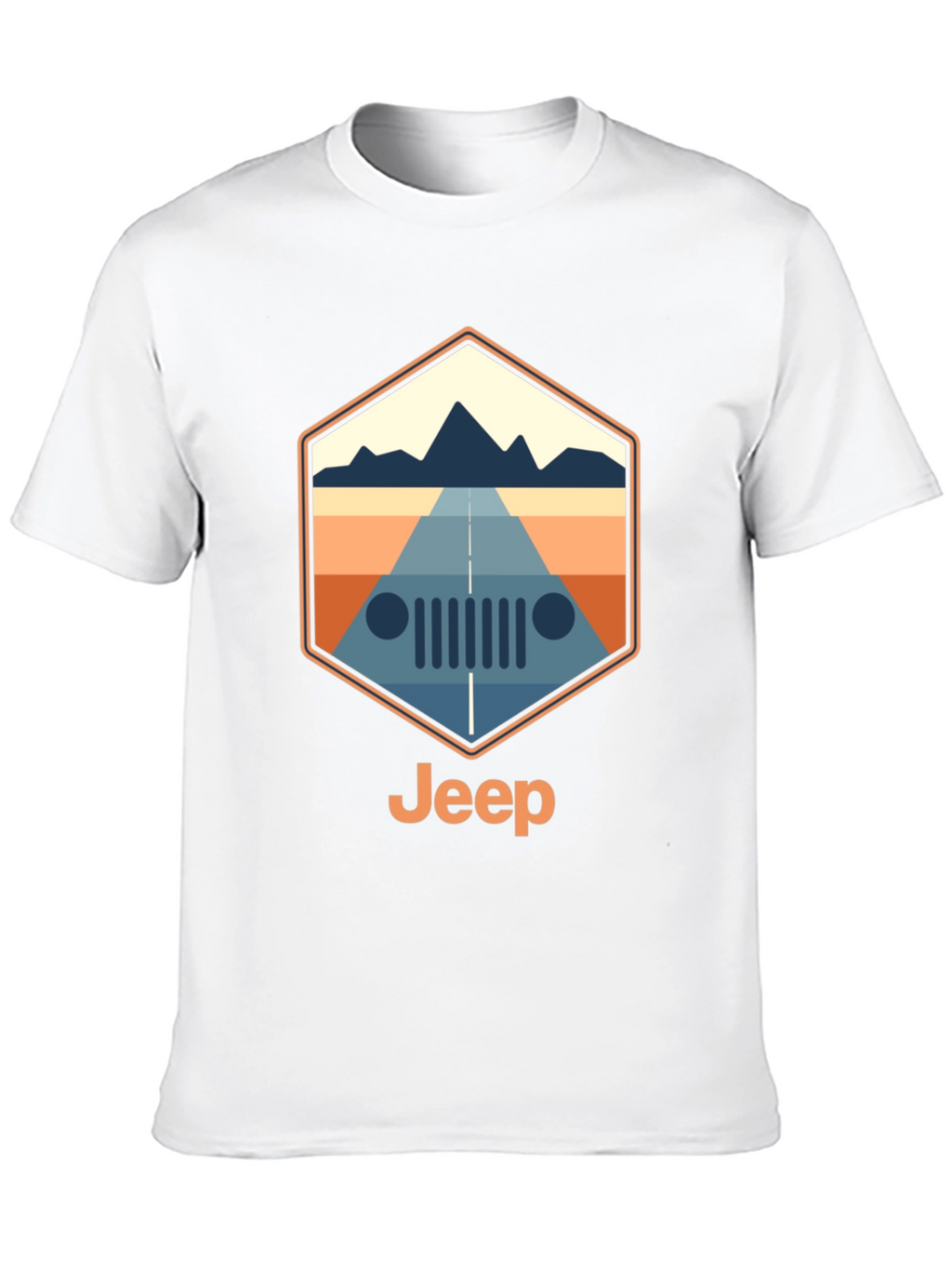 Jeep Mountain Road Trip T-Shirt - Black