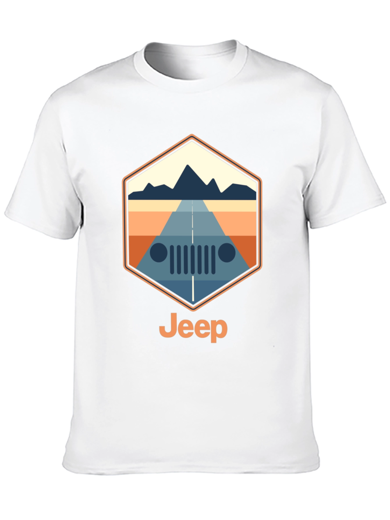Jeep Mountain Road Trip T-Shirt - Black