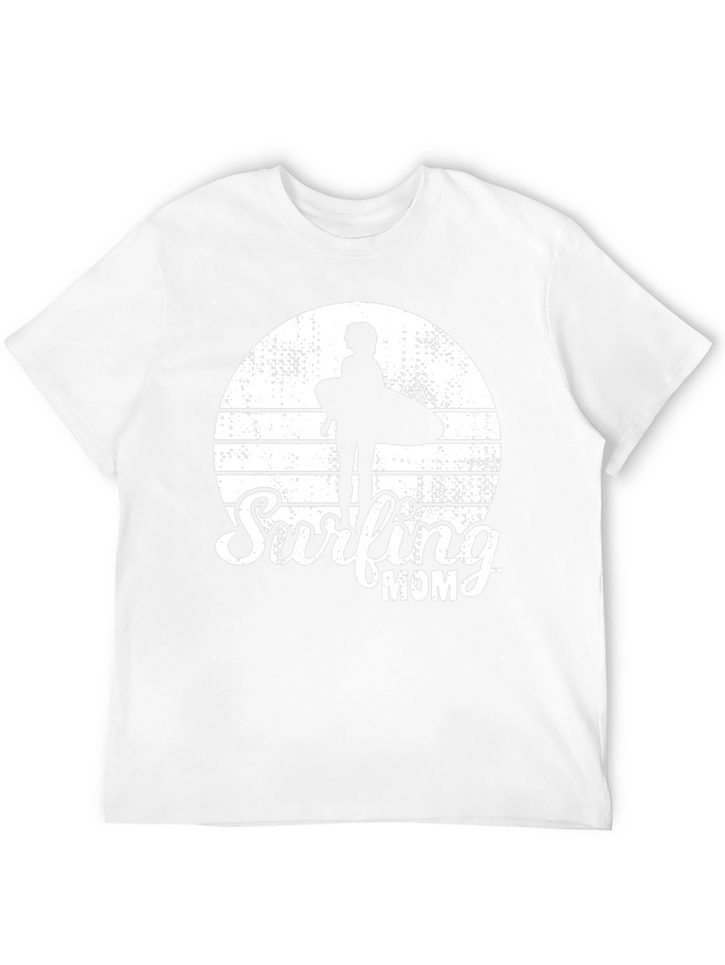 Surfing Mom Black T-Shirt