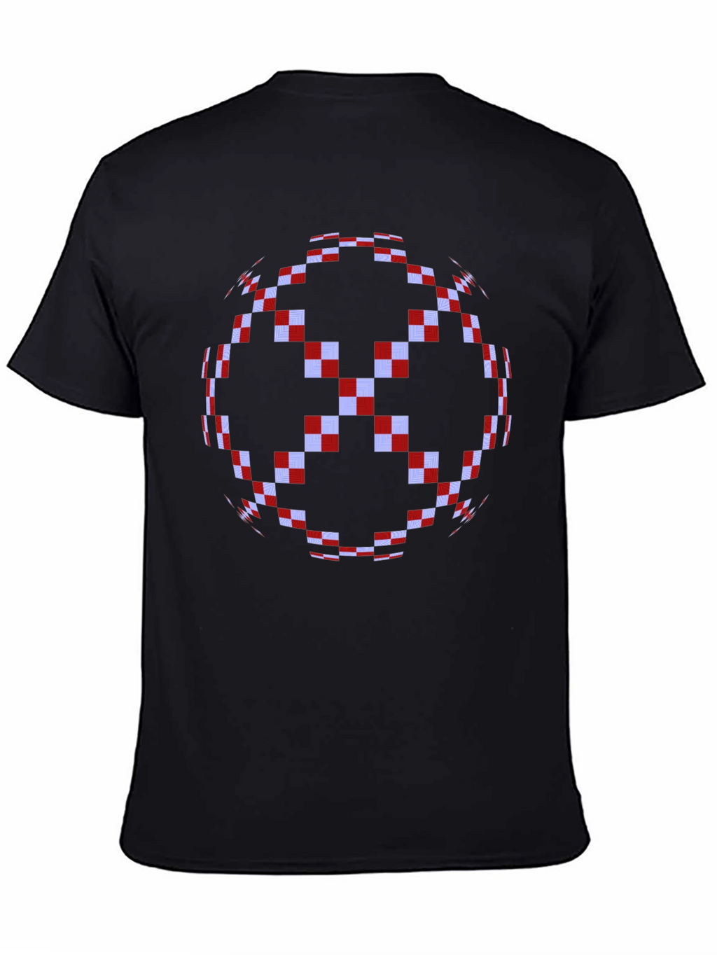 Pixelated Sphere Graphic Tee - Black