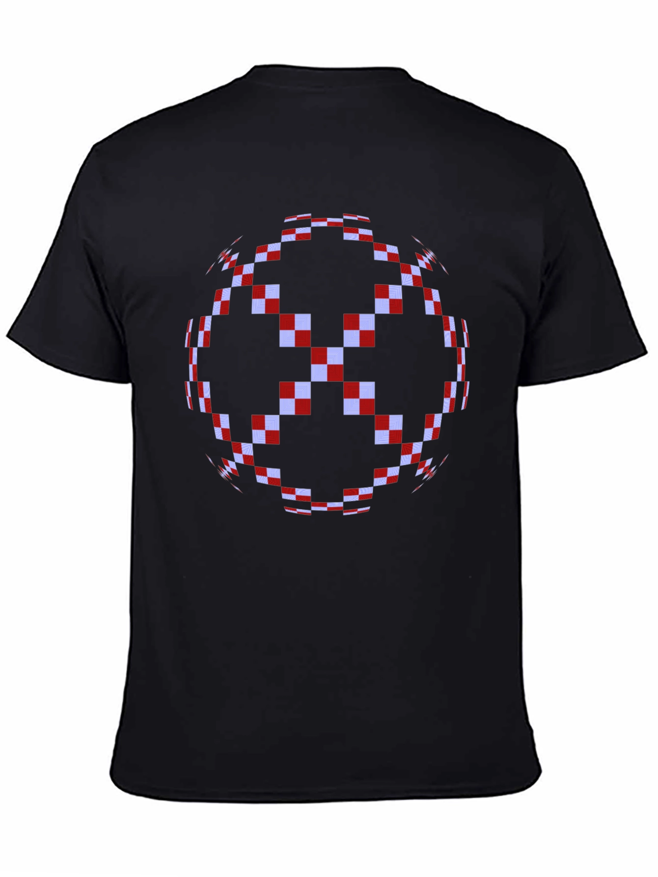 Pixelated Sphere Graphic Tee - Black