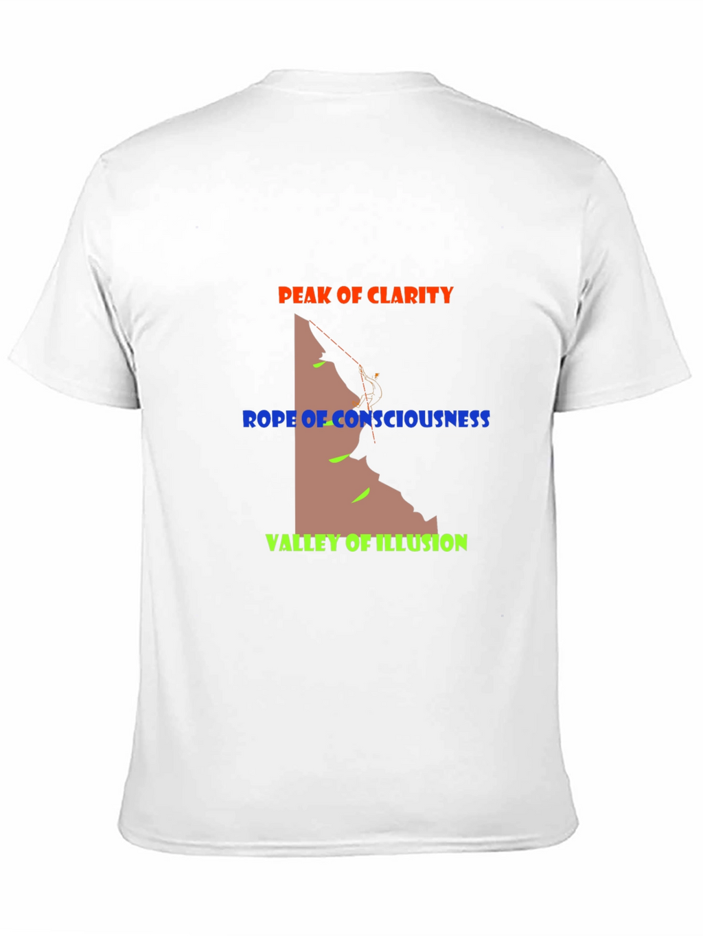 Peak Clarity Climbing Graphic Tee - Black