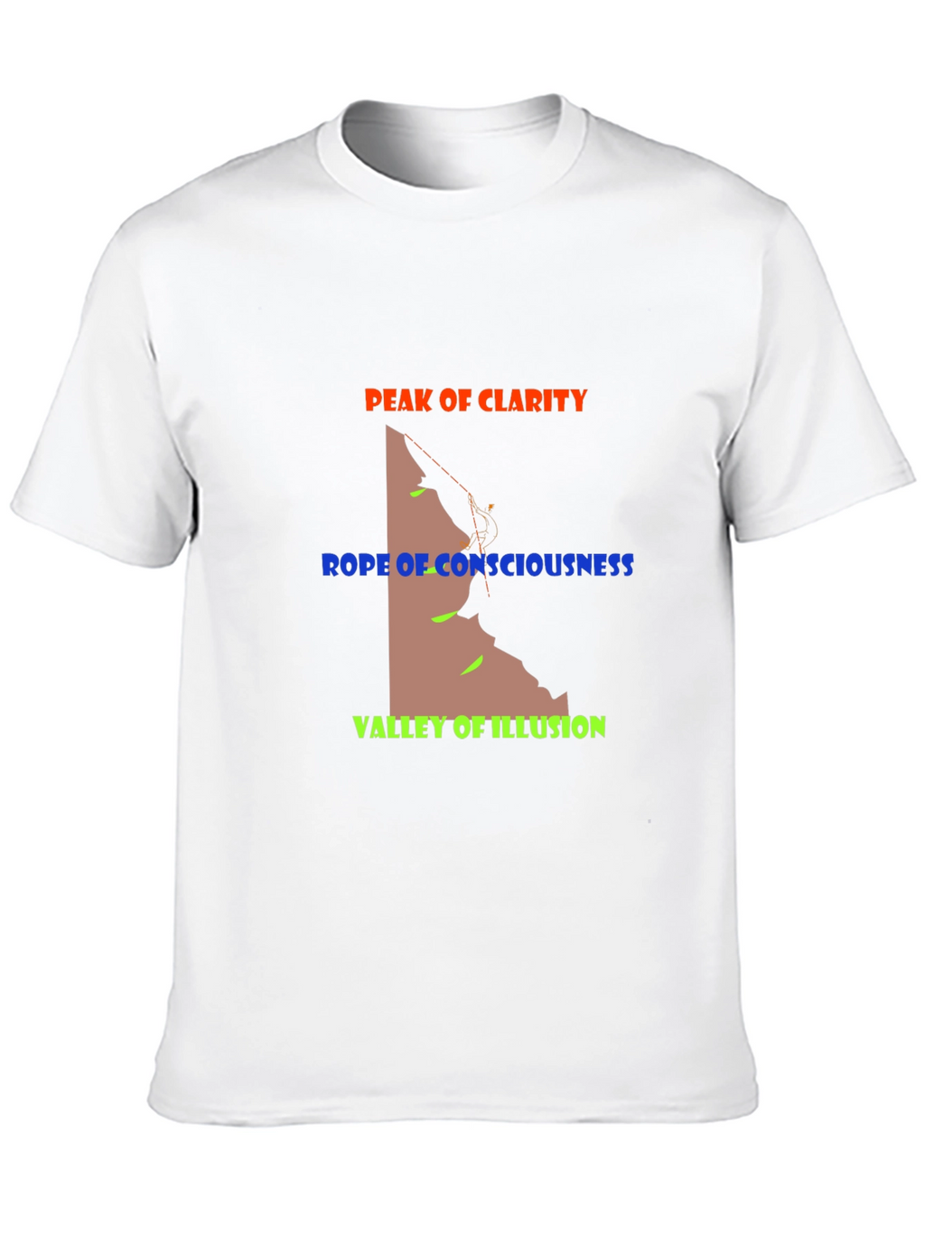 Peak Clarity Climbing Graphic Tee - Black