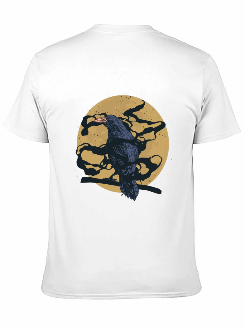Raven Moon T-Shirt - Mens Black Graphic Tee
