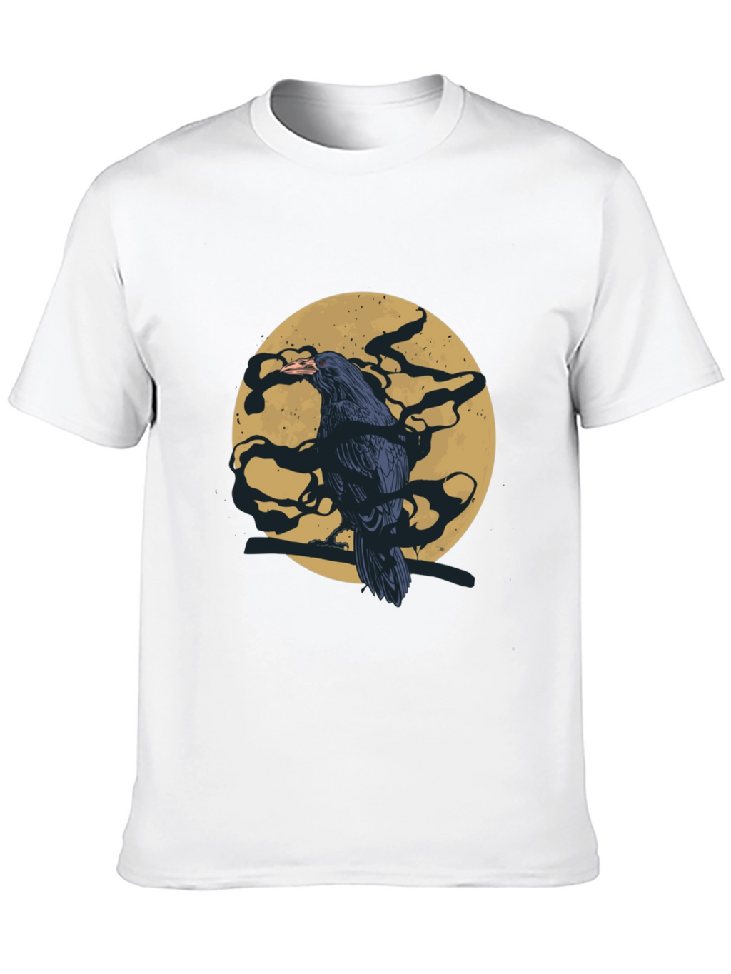 Raven Moon T-Shirt - Mens Black Graphic Tee