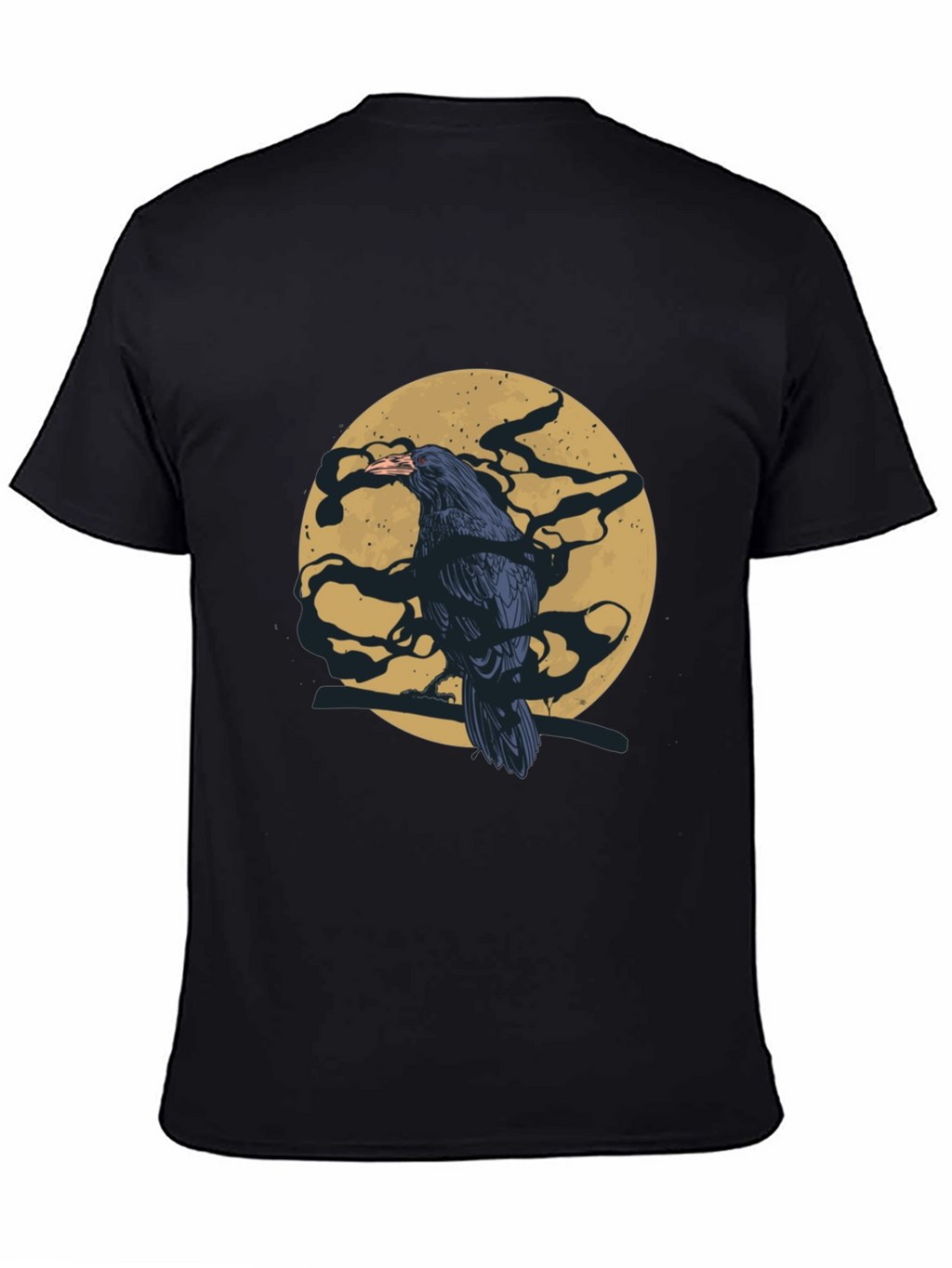 Raven Moon T-Shirt - Mens Black Graphic Tee