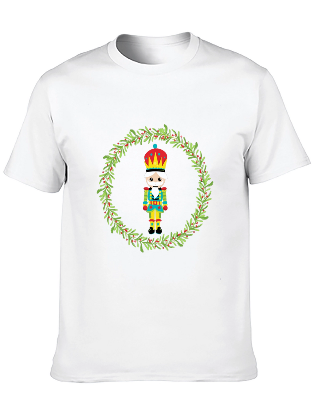 Festive Nutcracker Wreath Graphic Tee