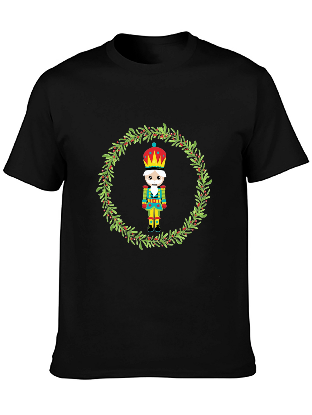 Festive Nutcracker Wreath Graphic Tee