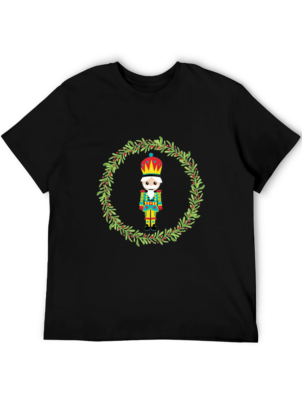 Festive Nutcracker Wreath Graphic Tee