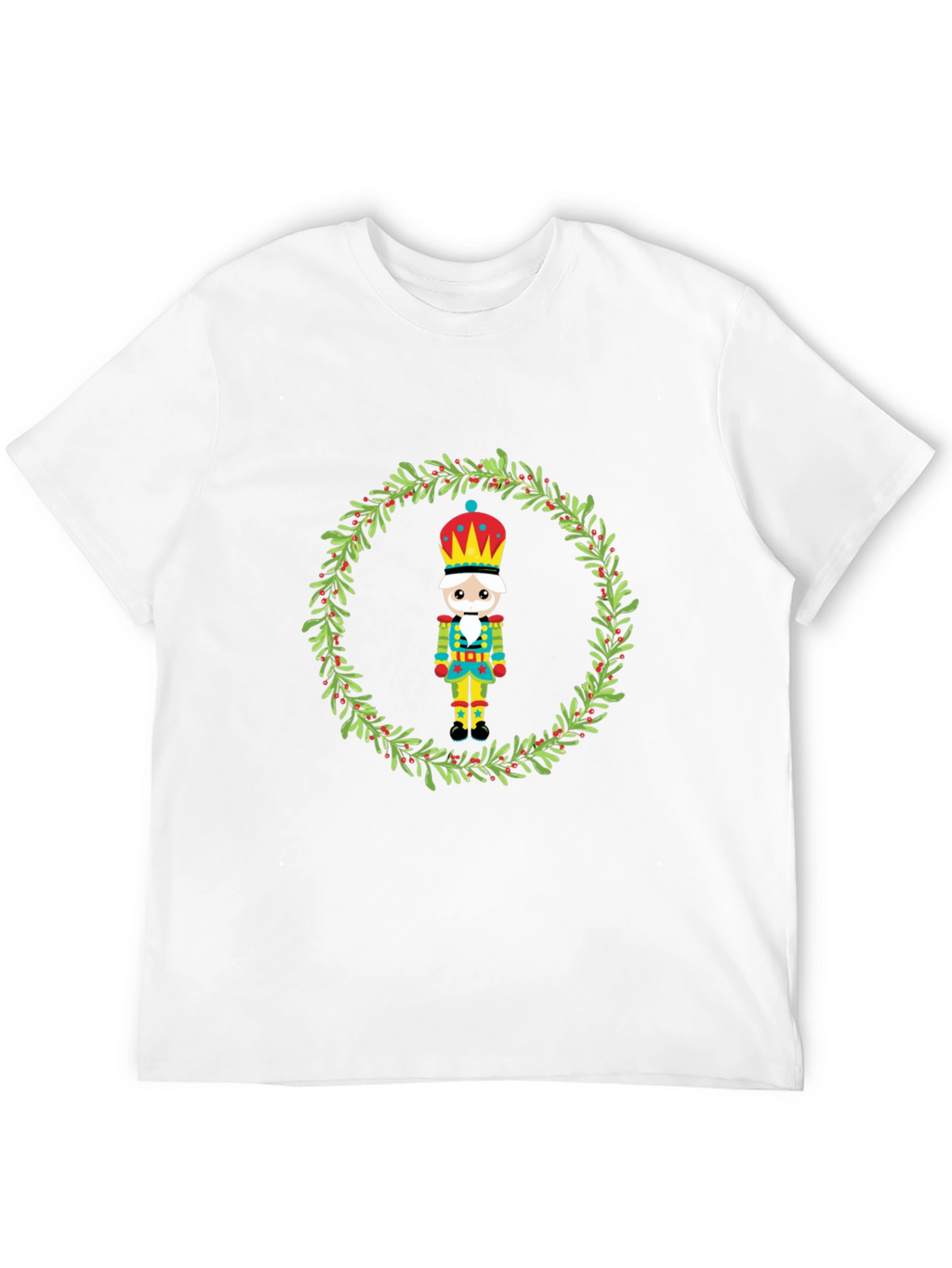 Festive Nutcracker Wreath Graphic Tee