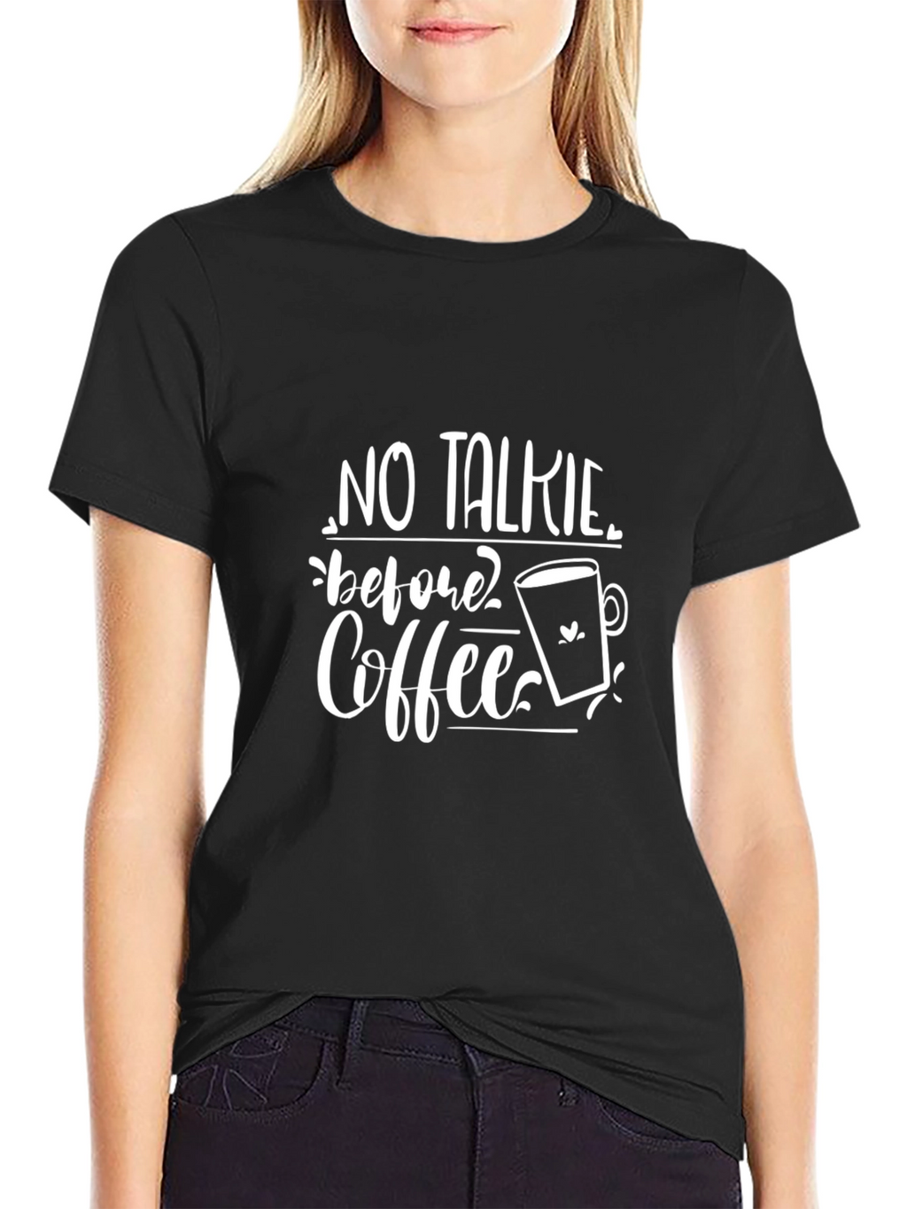 No Talkie Before Coffee Graphic T-Shirt