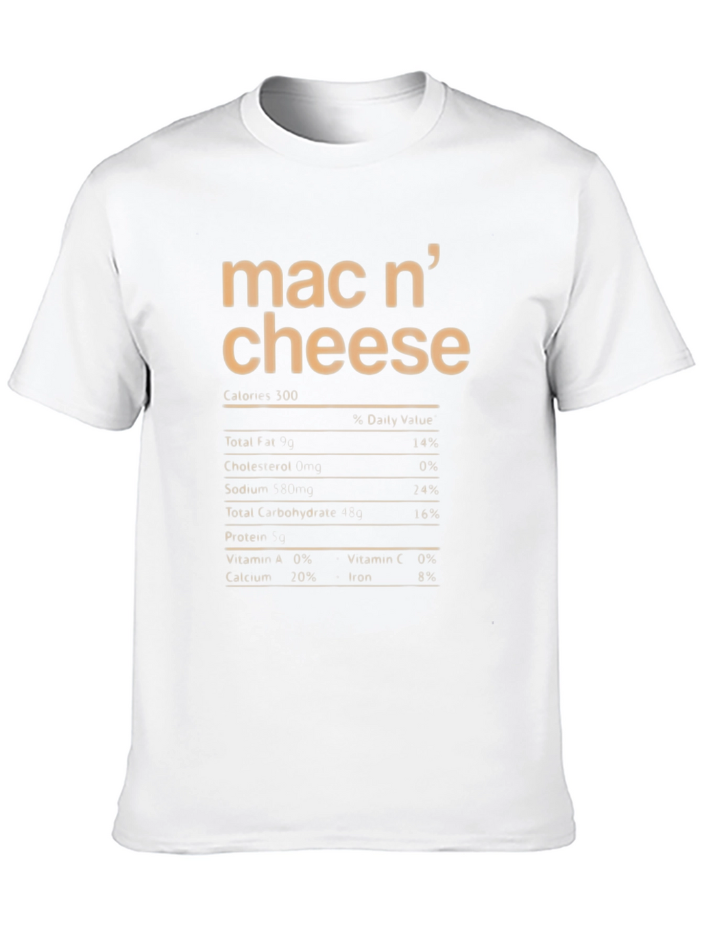 Mac n Cheese Nutrition Facts T-Shirt