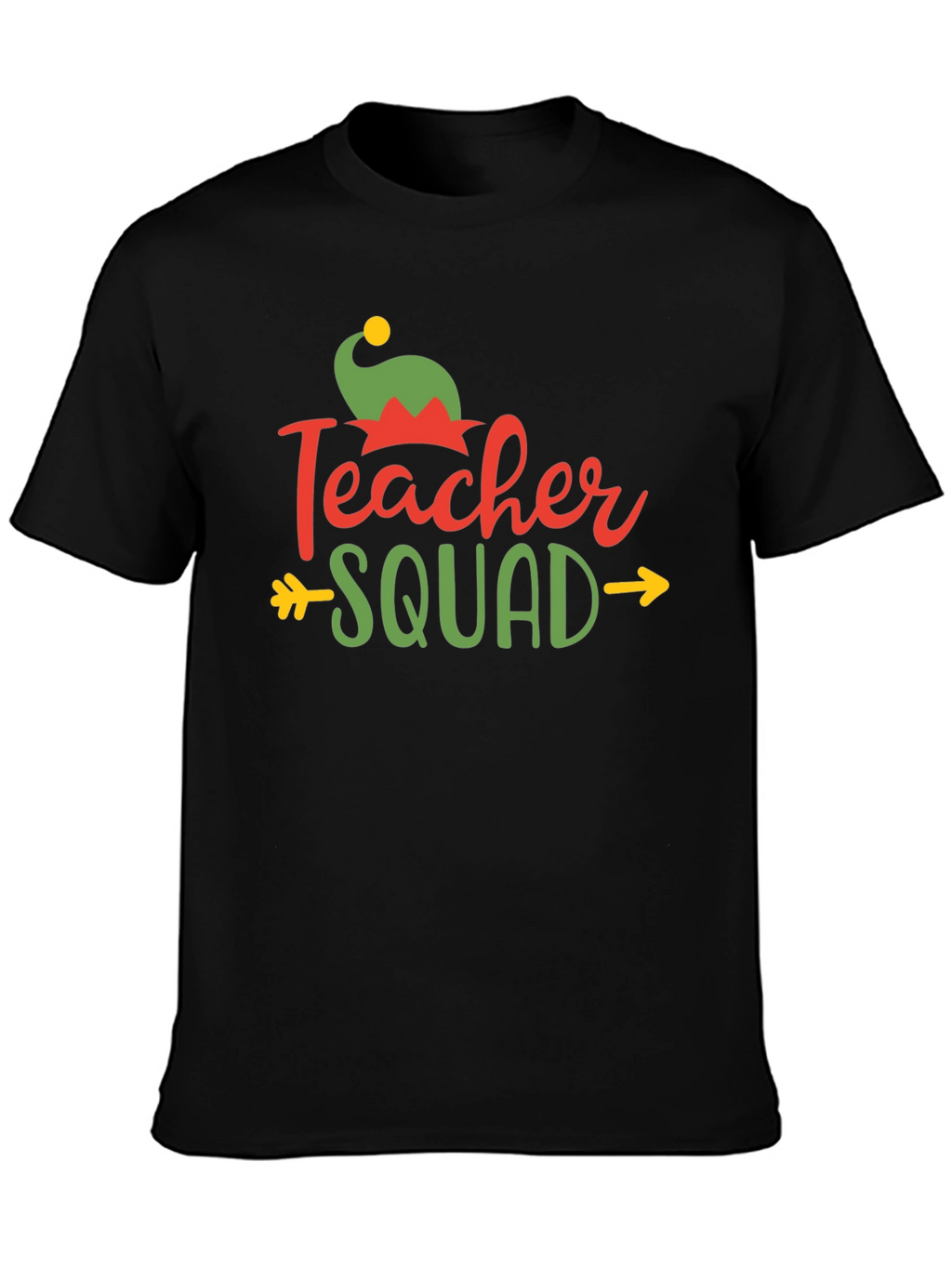 Teacher Squad Christmas T-Shirt - Black