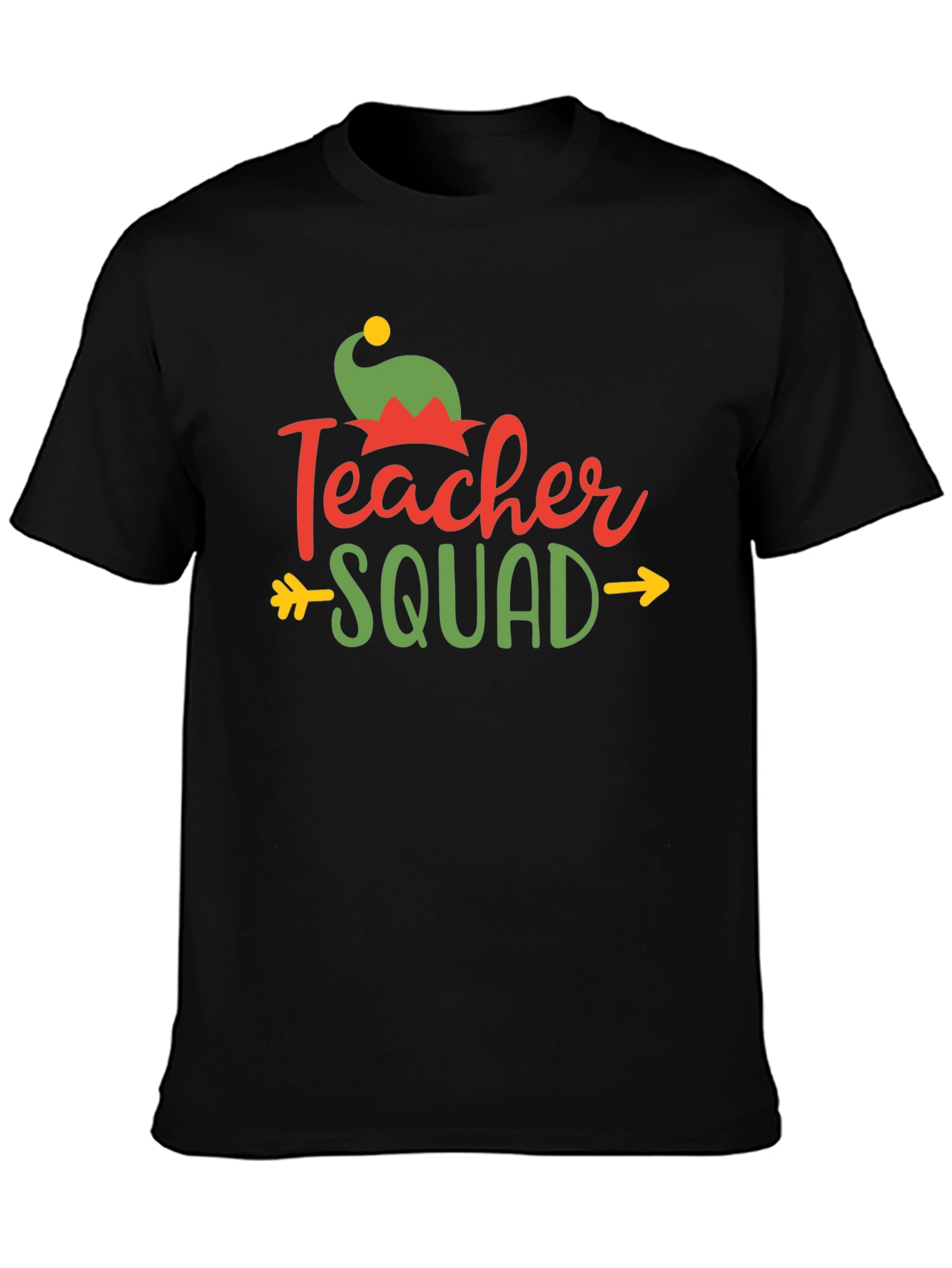 Teacher Squad Christmas T-Shirt - Black