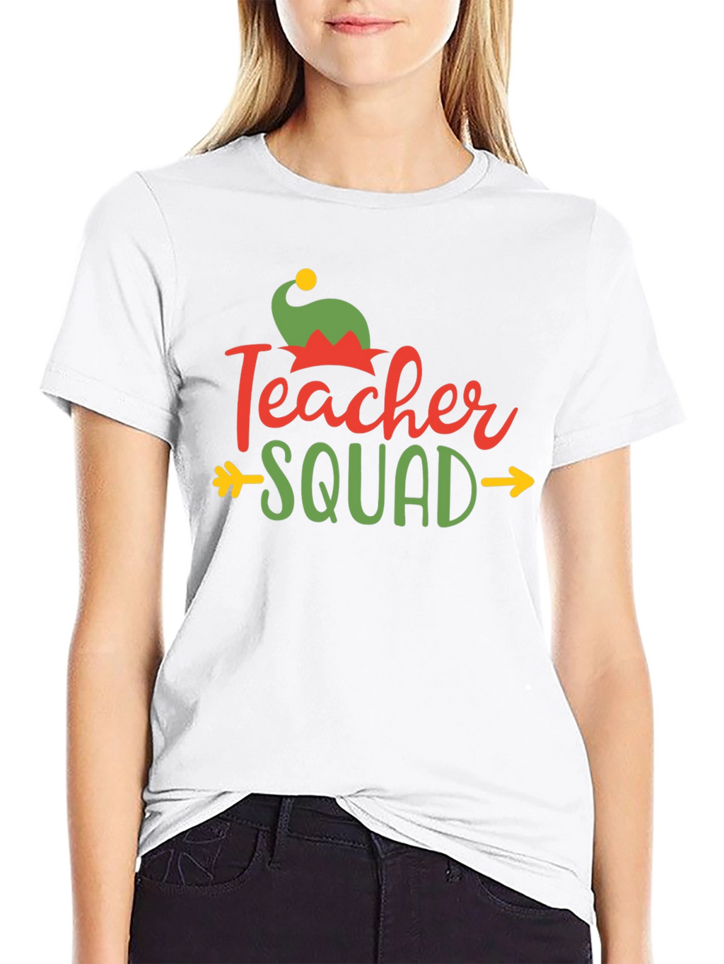 Teacher Squad Christmas T-Shirt - Black