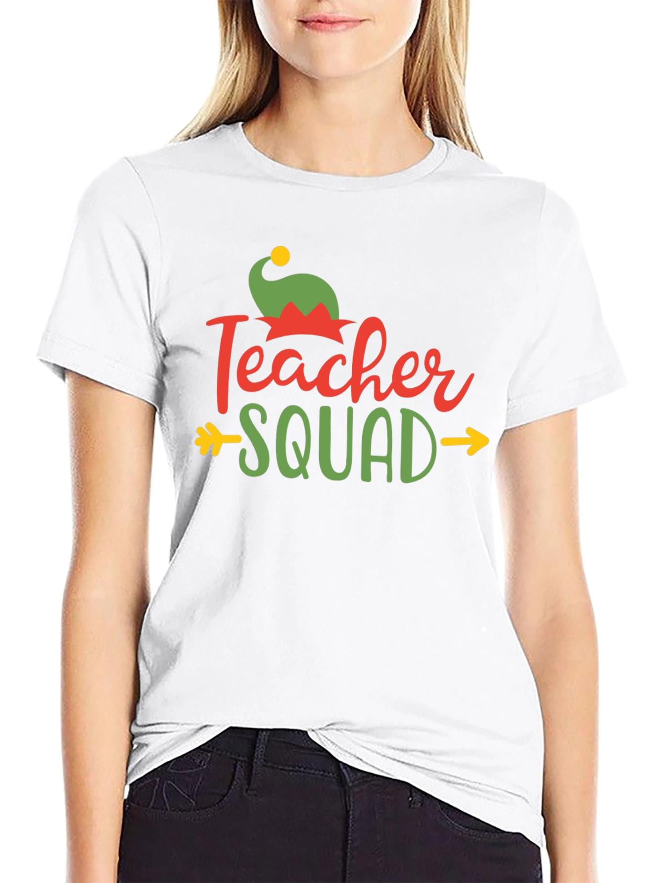 Teacher Squad Christmas T-Shirt - Black