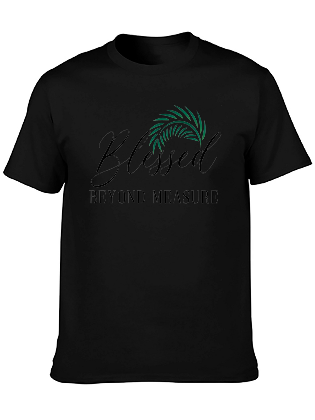 Blessed Beyond Measure Black Graphic Tee
