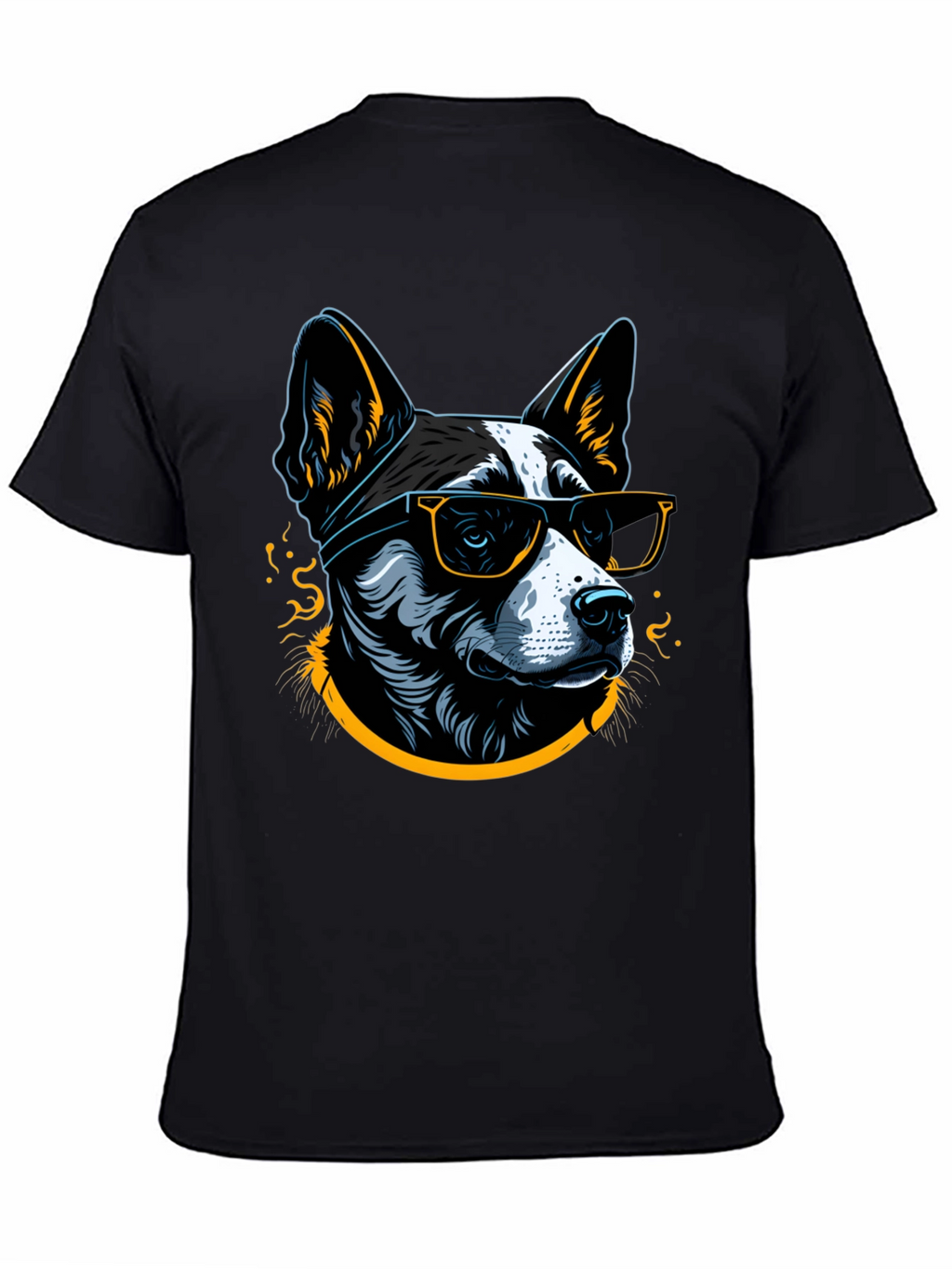 Cool Dog Graphic Tee - Mens Black T-Shirt