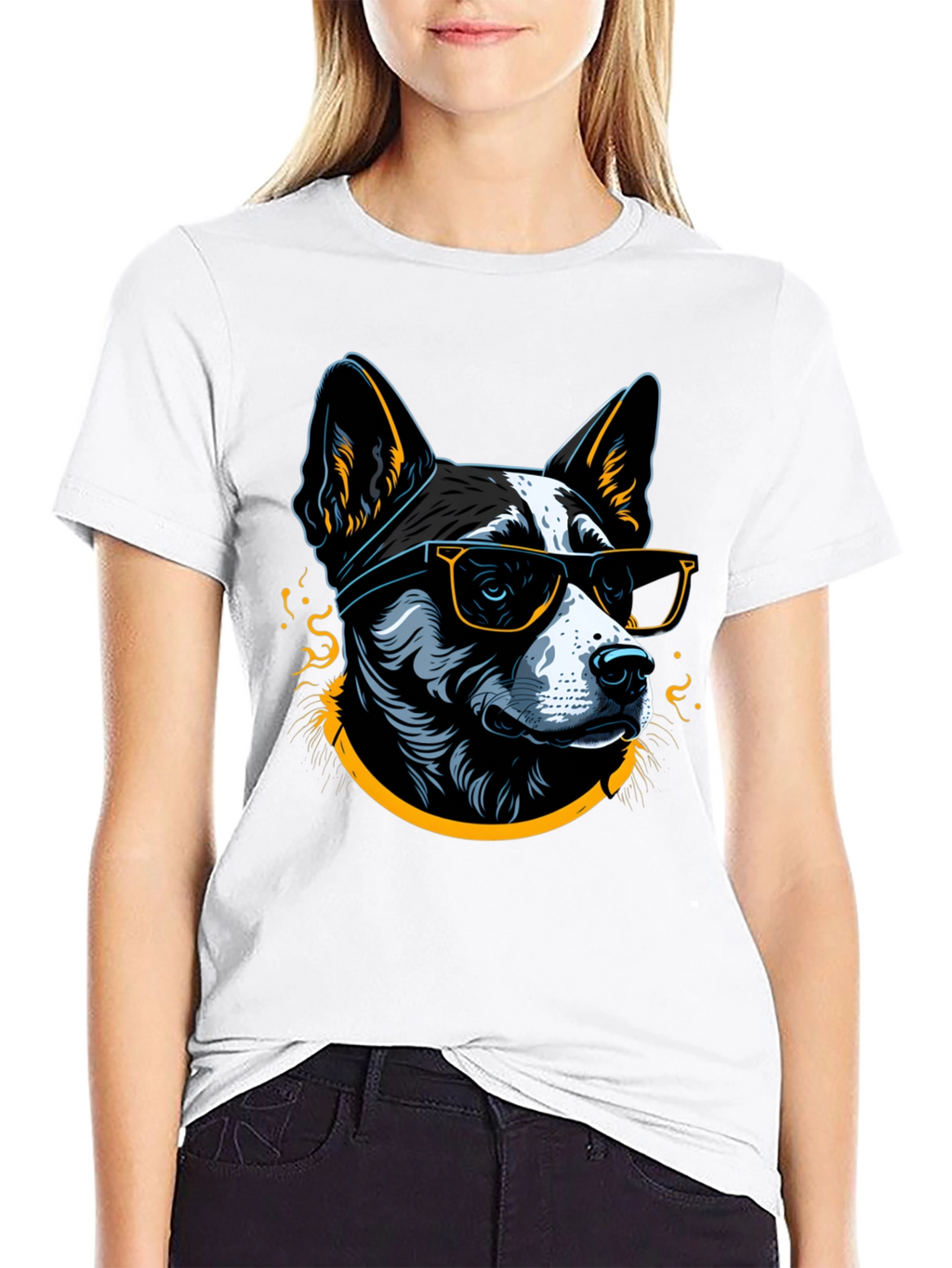 Cool Dog Graphic Tee - Mens Black T-Shirt