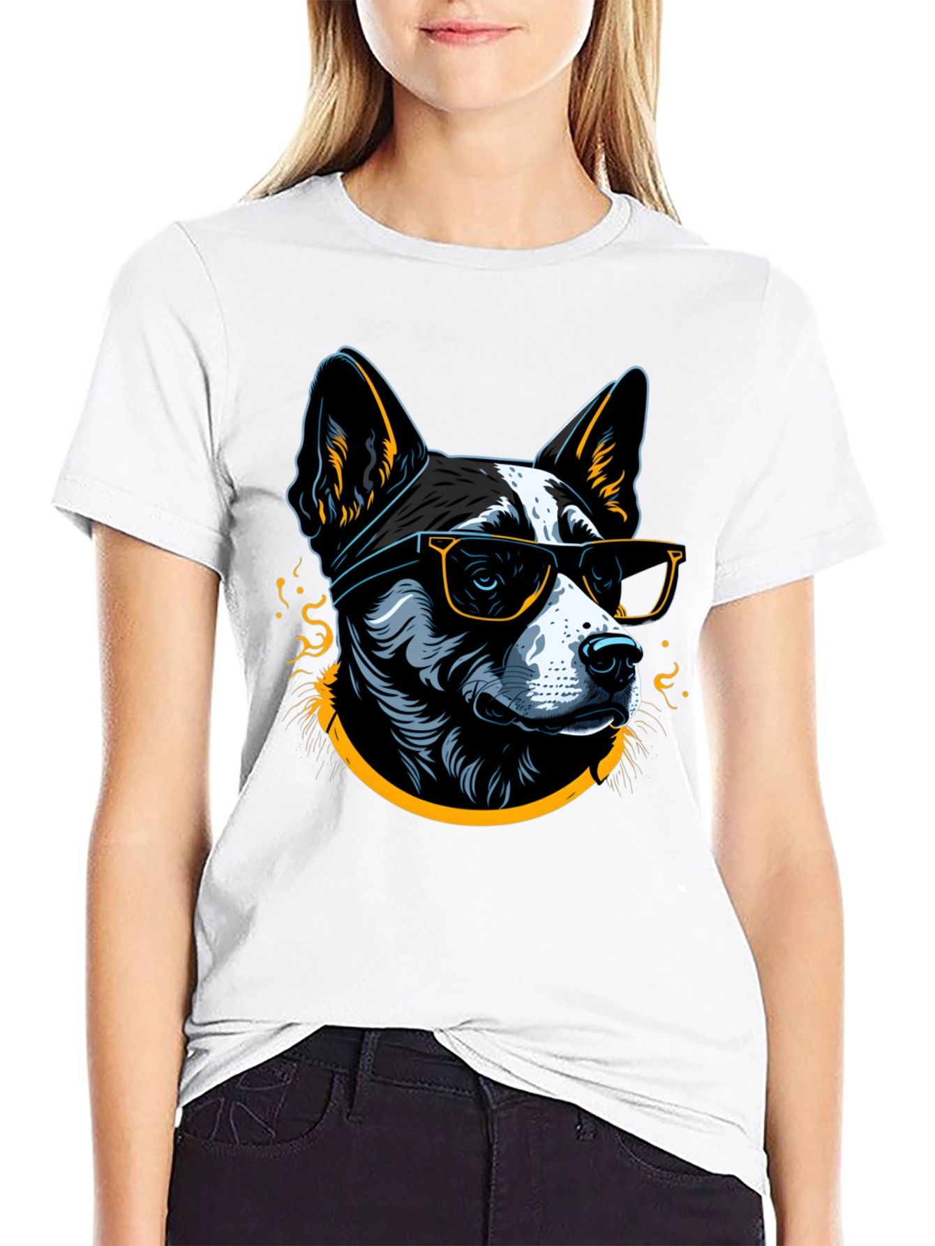 Cool Dog Graphic Tee - Mens Black T-Shirt