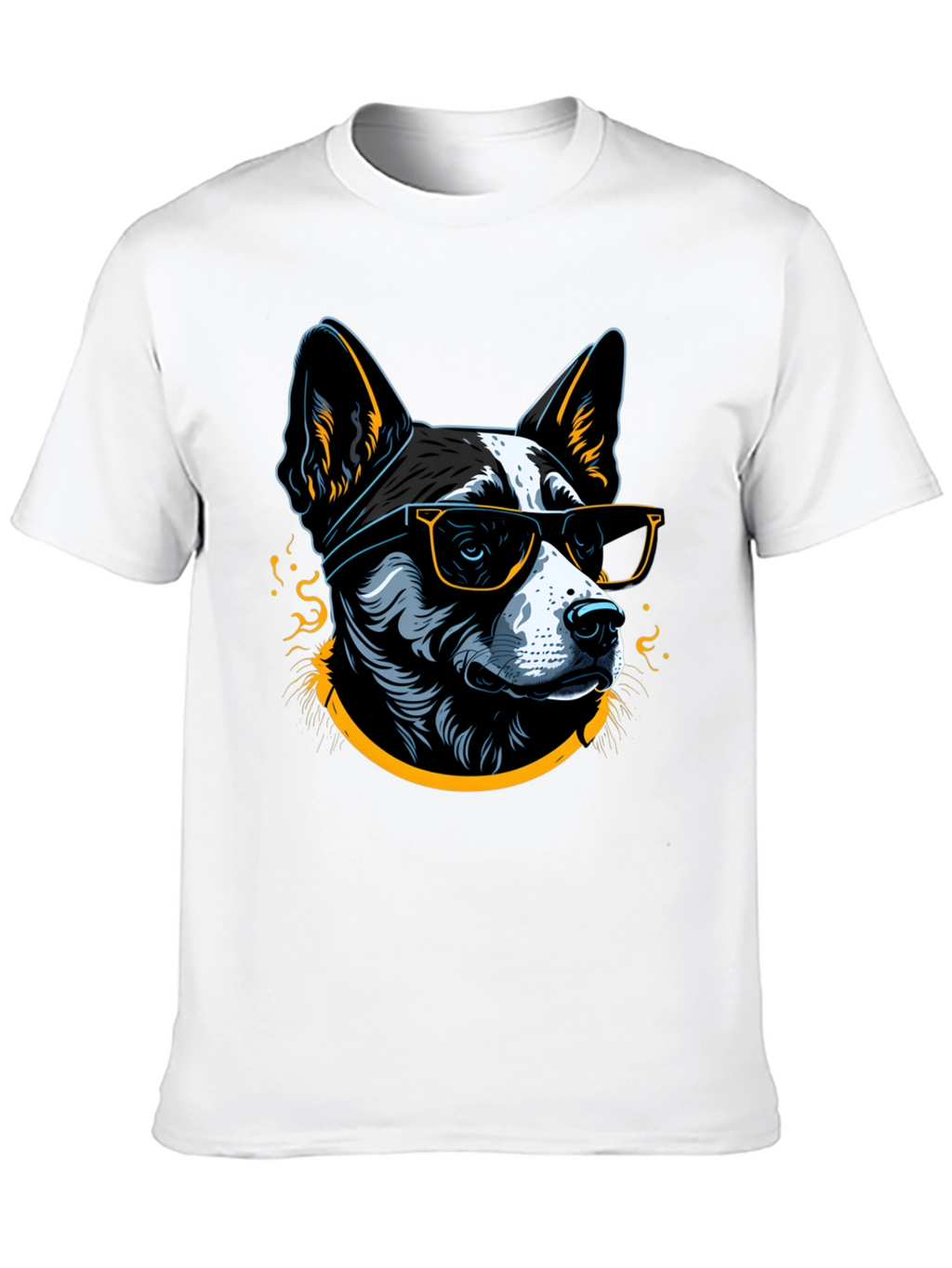 Cool Dog Graphic Tee - Mens Black T-Shirt