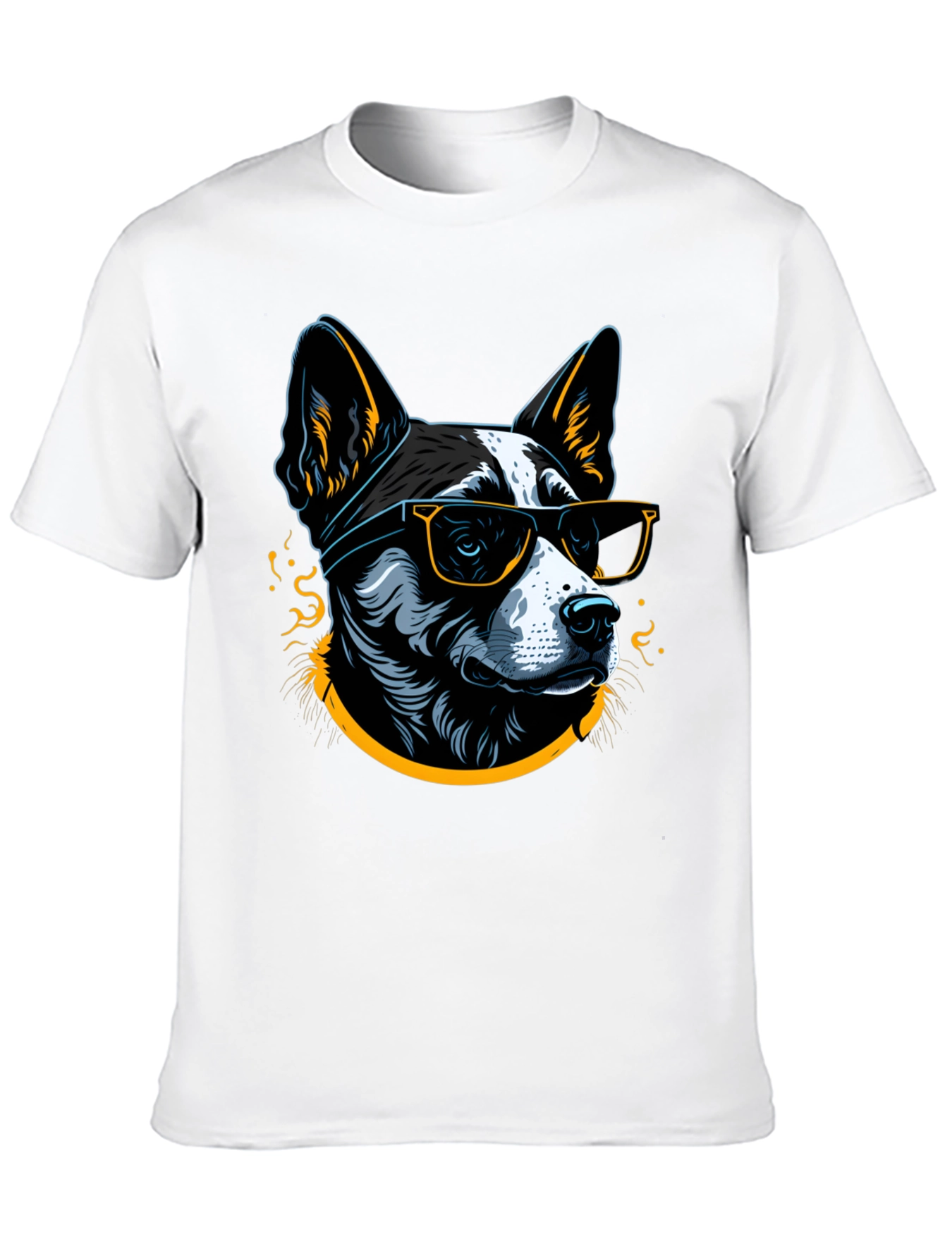 Cool Dog Graphic Tee - Mens Black T-Shirt