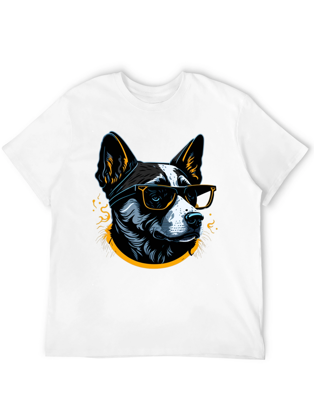 Cool Dog Graphic Tee - Mens Black T-Shirt