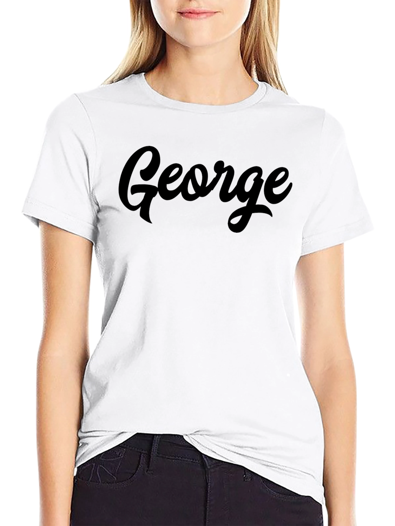 George Black T-Shirt - Stylish Name Tee